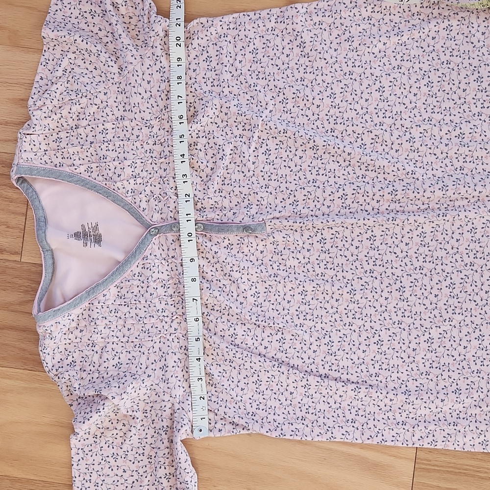 Women's Pink Floral Nightgown long sleeves Large size - Picture 13 of 17